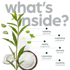 Artnaturals Australian-origin Tea Tree Oil image emphasizes high-quality ingredients for gentle cleansing.