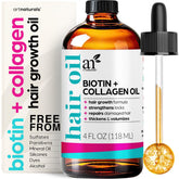 Artnaturals Biotina con Colágeno, aceite para cabello: botella lista para uso diario