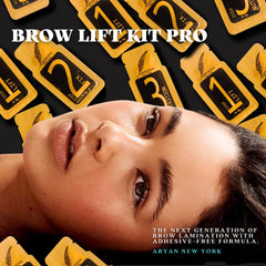 Aryana New York brow lamination sachets show professional salon-grade results.