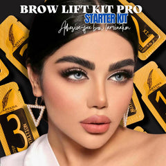 Aryana New York Brow Lift Step 1 shows easy adhesive-free application for beginners.