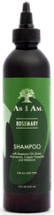 As I Am Rosemary Shampoo 8 oz bottle for balanced scalp and clean feel