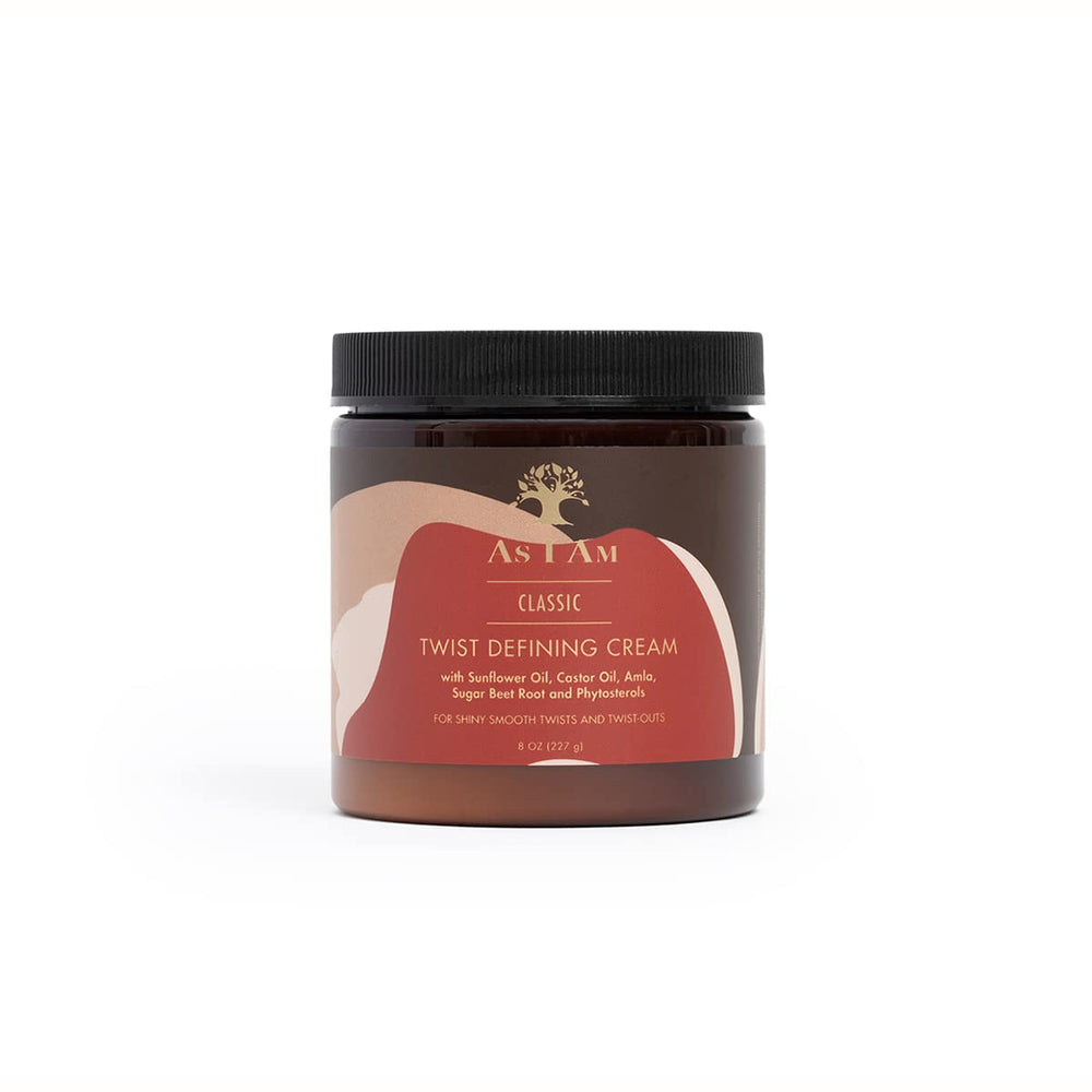 As I Am Twist Defining Cream, botella de 8 oz para rizos definidos y brillantes.