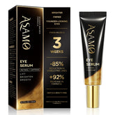 ASAMO retinol eye serum bottle for smoother under-eye skin.