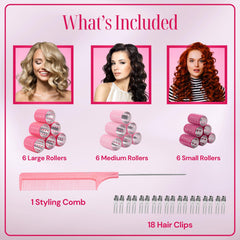Asani aluminum-core rollers provide lasting curls with even heat.