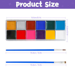 Asddage Oil-based face paint for smooth, vibrant color on skin.