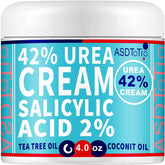 ASDToTio Urea Cream 42% jar close-up for intense foot hydration