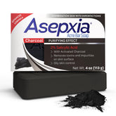 Asepxia salicylic acid bar soap close-up promotes pore cleansing.