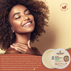 Protección natural para piel y cabello con manteca de karité blanca