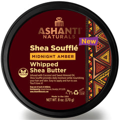 Ashanti Naturals Manteca Karité Soufflé Midnight Amber, hidratación profunda para piel seca