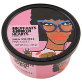Ashanti Naturals Pink Kisses Soufflé, envase rosado para hidratación diaria.