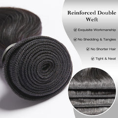 ASHINE reinforced double weft workmanship visible on bundles