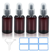 AskBed amber dropper bottle with funnel for precise essential oil storage
