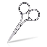 AsonTao eyebrow scissors close-up for precise grooming.