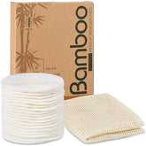 ASSpaces bamboo makeup remover pads pack, gentle cleansing for all skin types.