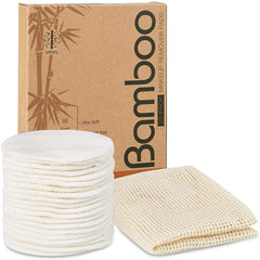 ASSpaces bamboo makeup remover pads pack, gentle cleansing for all skin types.