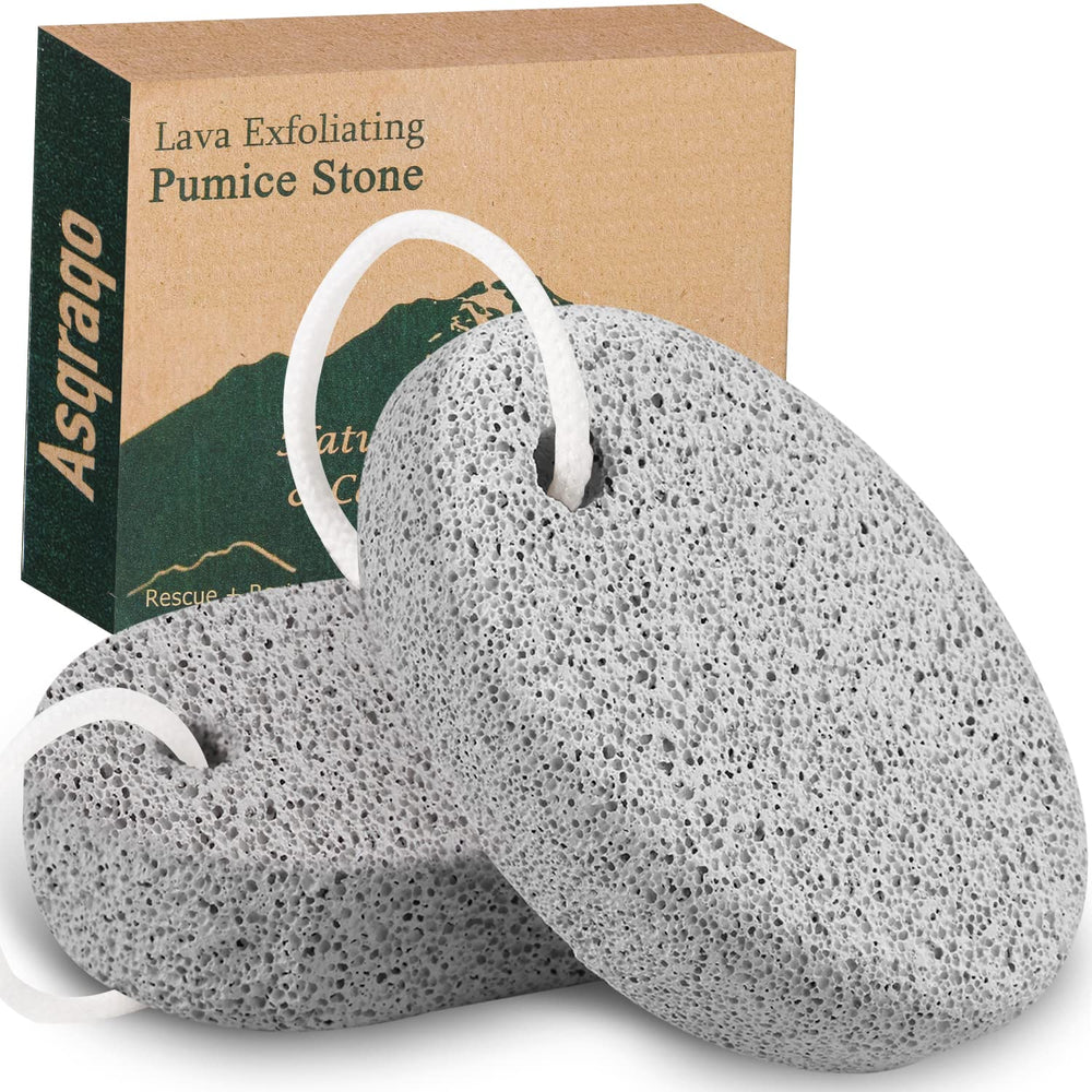 Asqraqo lava pumice stone for foot exfoliation and smoother skin