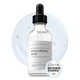 Asterwood Hyaluronic Acid Serum bottle with dropper ready for precise application and hydration