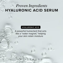 Serum applied on damp skin for faster absorption and moisture retention.
