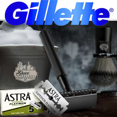 Sealed five blade unit from Astra Platinum preserves freshness.