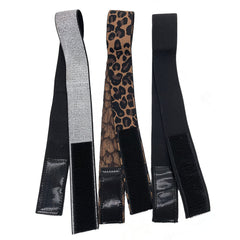 Atimiaza wig bands black pack; universal size with adjustable Velcro ends.