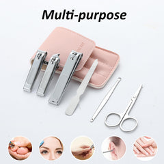 Atimier stainless steel nail clippers with sharp blades for precise trimming.