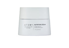 Atomy The Fame Crema Nutricional: envase elegante para hidratar la piel diariamente.