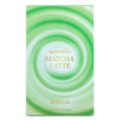 Atralia Matcha Latte packaging box presents a gift-worthy option for gourmand scents