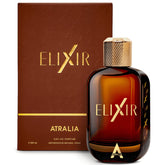 Atralia Elixir bottle front view, sleek design for everyday wear.