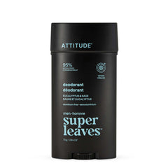ATTITUDE aluminum-free deodorant bottle front view highlighting natural ingredients.