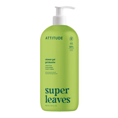 ATTITUDE Body Wash bottle front displaying pear-amber scent for daily cleanse.