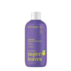 ATTITUDE Bubble Wash botella delantera; lavado suave para piel sensible.