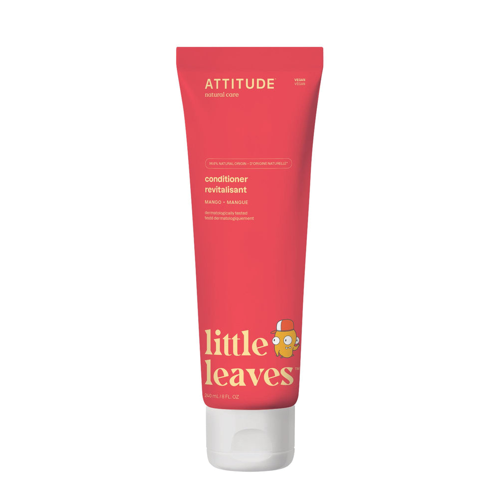 ATTITUDE acondicionador para niños, bote natural, cabello suave y piel sensible.