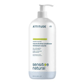 Acondicionador ATTITUDE aporta volumen y brillo para cabello fino y sensible.