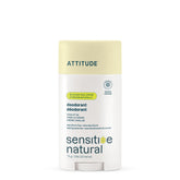 Desodorante ATTITUDE para piel sensible en envase compacto para uso diario.