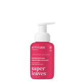 ATTITUDE foaming hand soap bottle with pink grapefruit scent for daily cleansing.