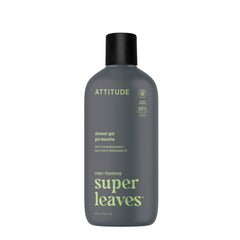 ATTITUDE gel de ducha para hombre, botella vertida, espuma fresca para despertar sentidos.
