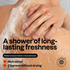 ATTITUDE gel de ducha para hombre, envase sostenible.