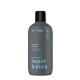 ATTITUDE gel de ducha para hombres, botella frontal, diseño práctico para uso diario y frescura.