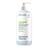 ATTITUDE shampoo for sensitive dry scalp with oat extract for soothing relief.