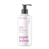 ATTITUDE liquid hand soap bottle front view with coconut and wild berries fragrance for gentle daily cleansing.