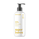 ATTITUDE liquid hand soap bottle with Earl Grey and cucumber scent for gentle cleansing.