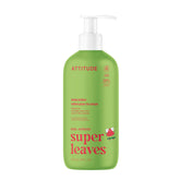 ATTITUDE loción corporal para niños, botella a la vista y hidratación suave para piel delicada.