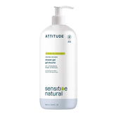 ATTITUDE sensitive skin bottle with creamy foam for gentle daily cleansing