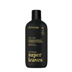 ATTITUDE champú 2 en 1 para hombre con romero y proteina de arroz, aporta volumen