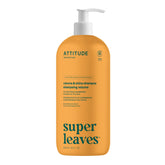 ATTITUDE Shampoo volumen y brillo, botella visible para cabello fino y ligero