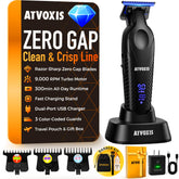 ATVOXIS Zero Gap blades deliver razor-sharp precision for crisp hairlines.