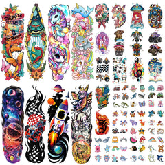 atydkug rocket car full-arm tattoos for bold adventures and party fun
