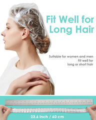 Gorra Auban grande para cabello largo y grueso, ajuste cómodo.