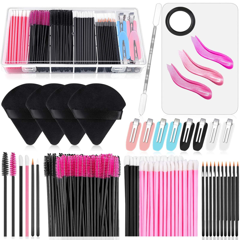 Audab disposable makeup applicators kit triangle powder puff for precise coverage.