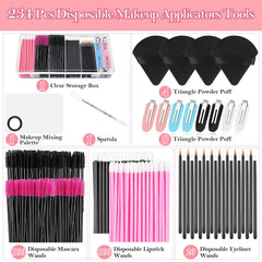 Audab mascara wands and lip gloss applicators provide hygienic sampling of products.